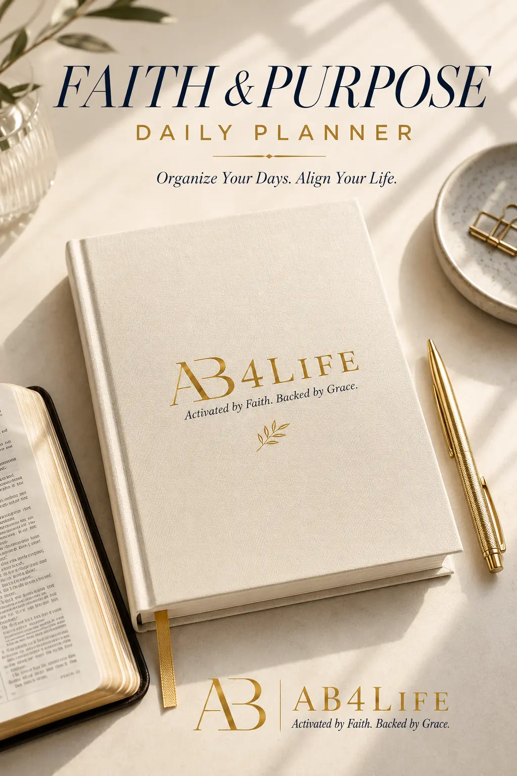Faith & Purpose Daily Planner — free digital download cover